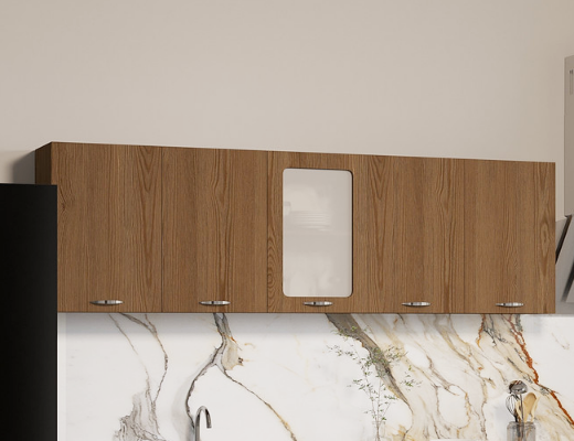 Магазин Склад Купити Онлайн: Кухня Комфорт довжина 1,6 метри, колір Дуб темний гладкий із стільницею