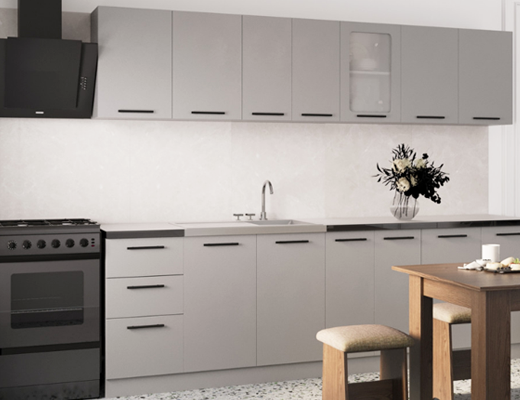 Зробити замовлення: Кухня збірна модульна із серії Комфорт, довжина 2,6 метри - колір сірий