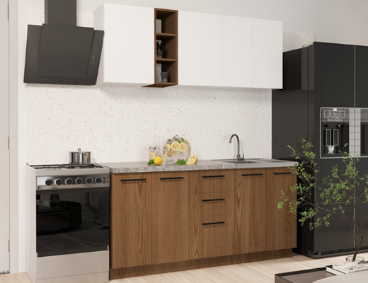 Зробити замовлення: Кухня модульна збірна готова Комфорт, довжина 2,0 метри, зі стільницею