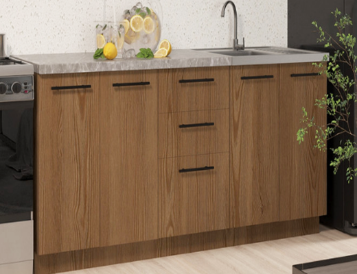 Інтернет Магазин Готові Кухні Ціна Знижка 20%: Кухня модульна збірна готова Комфорт, довжина 2,0 метри, зі стільницею