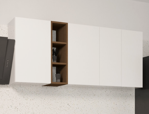 Магазин Склад Купити Онлайн: Кухня пряма модульна, 1,6 м, колір Дуб темний / білий, стільниця у комплекті