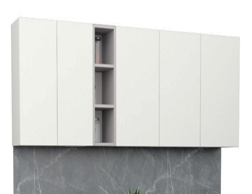 Магазин Склад Купити Онлайн: Кухня пряма, Комфорт, довжина 2,0 метри сіро-біла зі стільницею