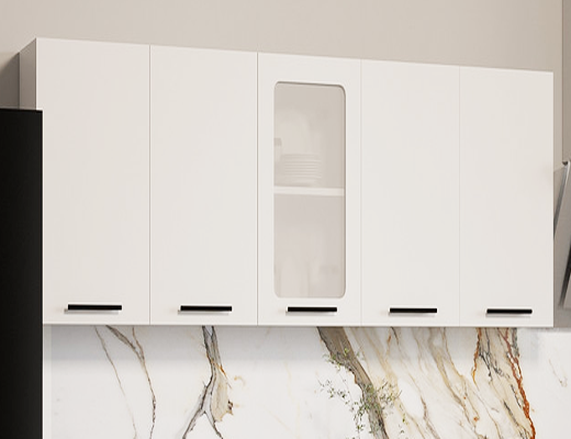 Магазин Склад Купити Онлайн: Кухня класична, пряма модульна, довжина 1,6 метри, колір Білий із стільницею